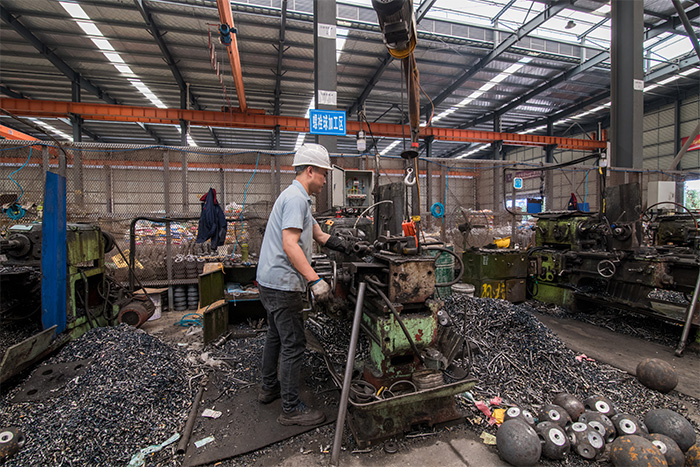 原平网架配件-螺栓球加工车间